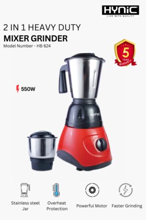 2IN1 MIXER GRINDER 550W (HB624)