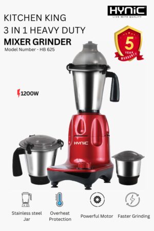 KITCHEN KING 3IN1 HEAVY DUTY MIXER GRINDER 1200W (HB625)