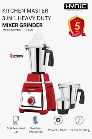 KITCHEN MASTER 3IN1 HEAVY DUTY MIXER GRINDER 1200W (HB628)