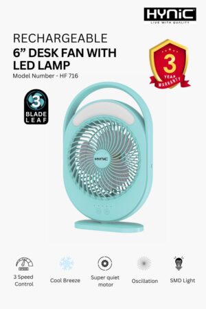 RECHARGEABLE DESK FAN  (HF716)