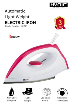 LIGHT WEIGHT DRY IRON BOX 1000W (HI821)