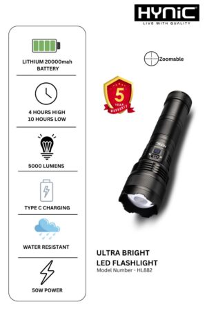 ULTRA BRIGHT LED FLASHLIGHT 50W (HL882)