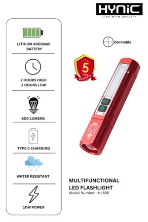 MULTIFUNCTIONAL LED FLASHLIGHT 10W (HL895)